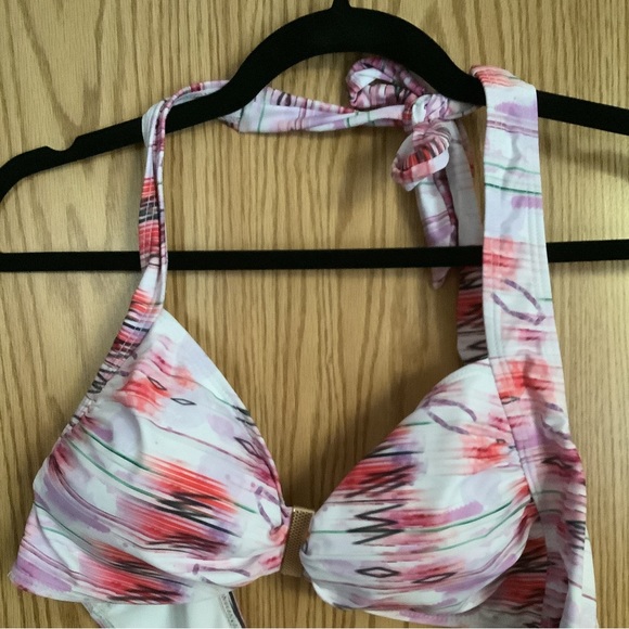 🍉 Shein bikini, Plus Size, halter top, high rise bottom, 3X, NWOT - Picture 2 of 14